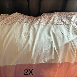 Pink cheetah plus size top
